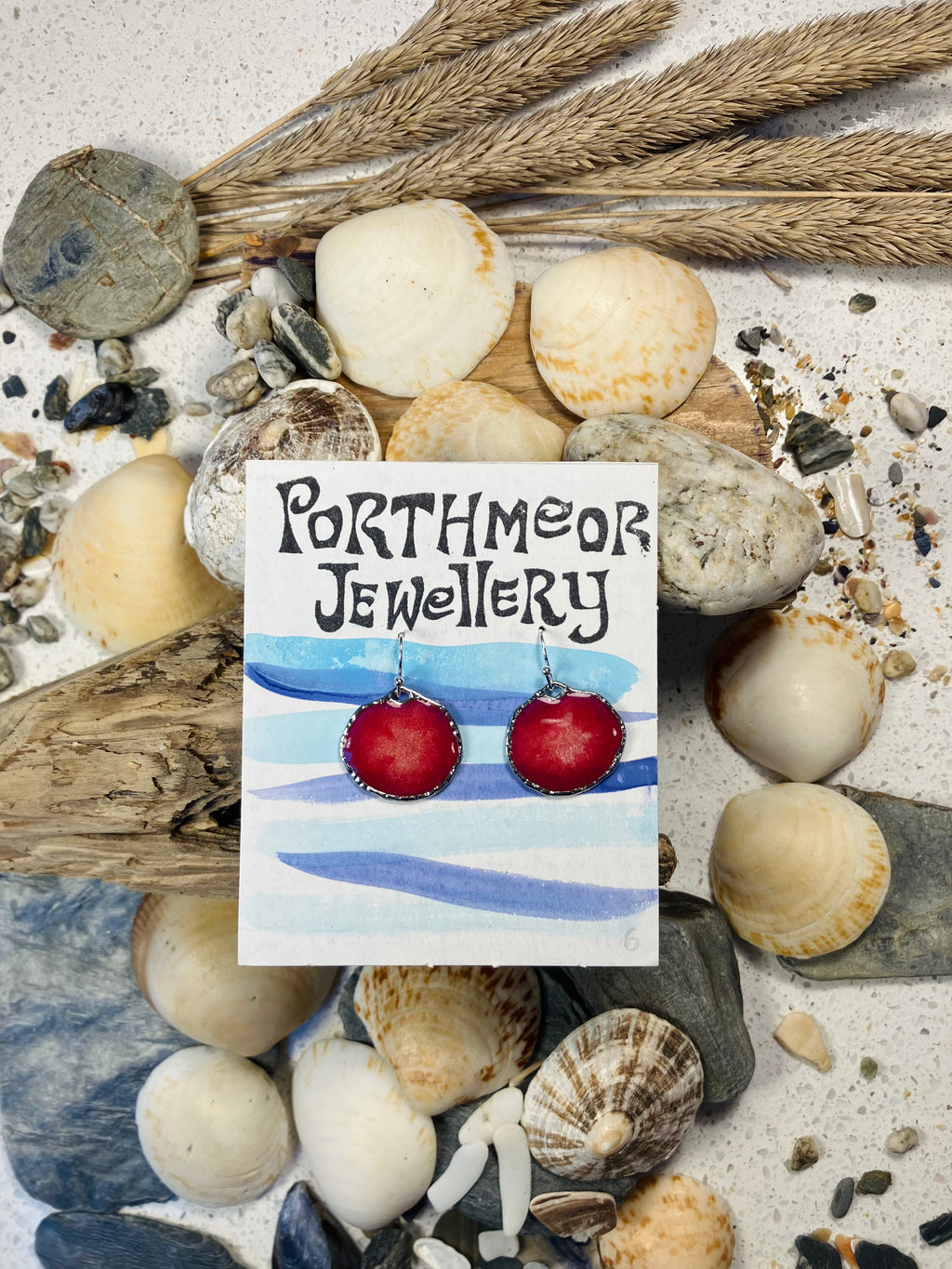 Seasons End Sunsets. Hand Crafted Earrings.