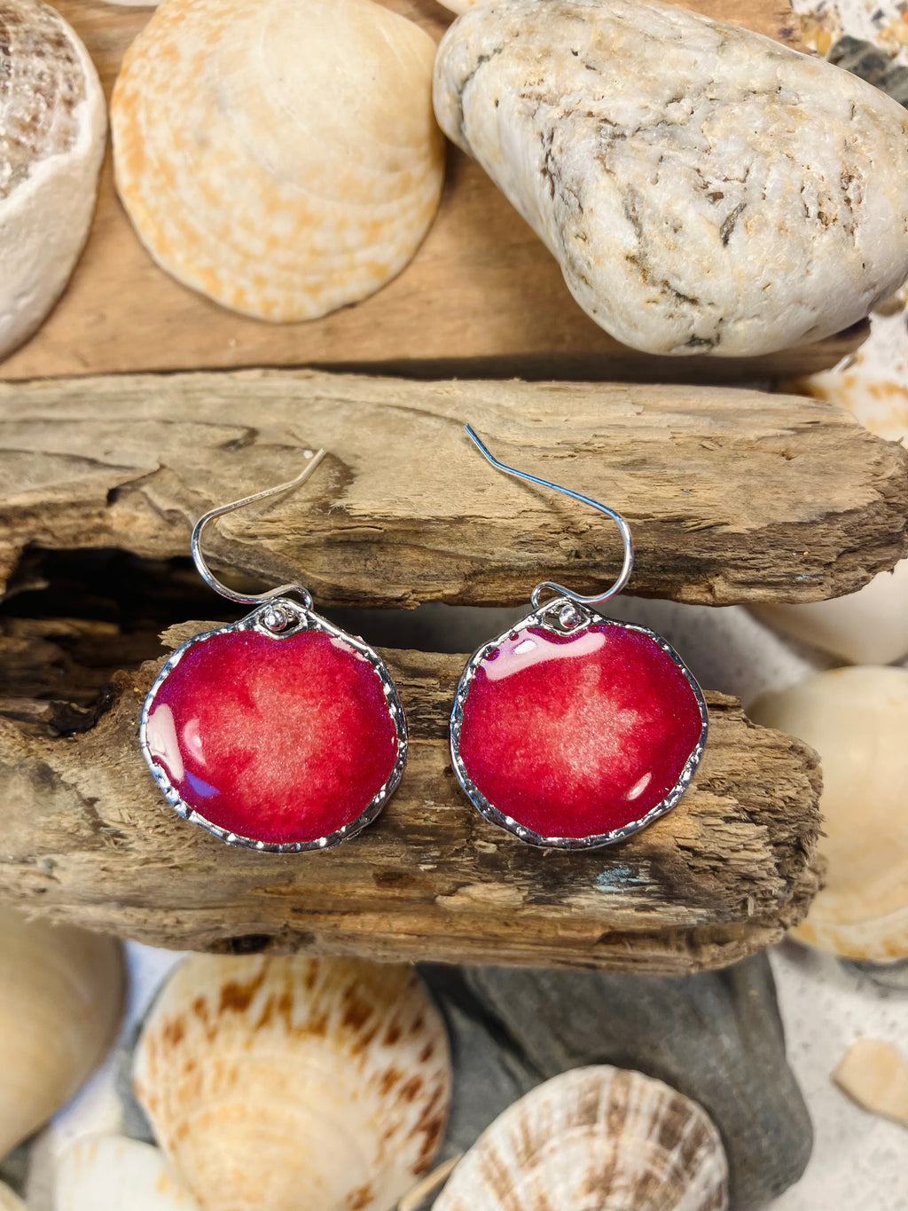 Seasons End Sunsets. Hand Crafted Earrings.